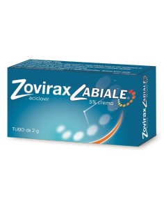 Zovirax Labiale Infezione Virus Herpes Simplex (Herpes Labiale) Labbra Adulti e Adolescenti 2 g